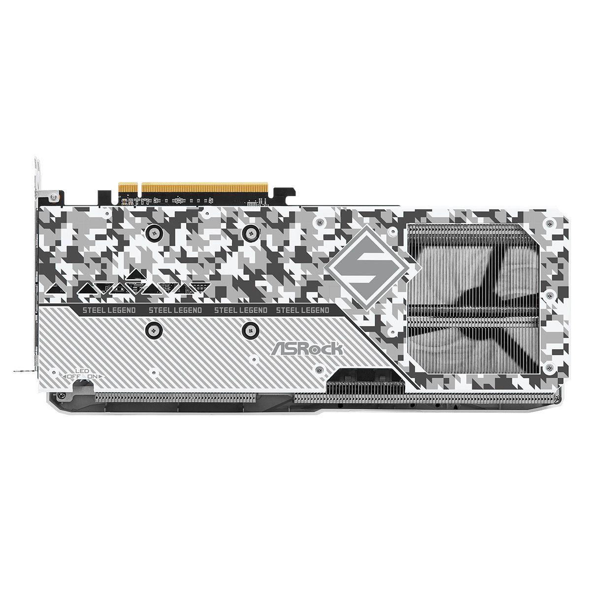 Видеокарта ASRock RX7600XT Steel Legend 16GB OC GDDR6 128-Bit HDMI DPx3 3FAN RTL