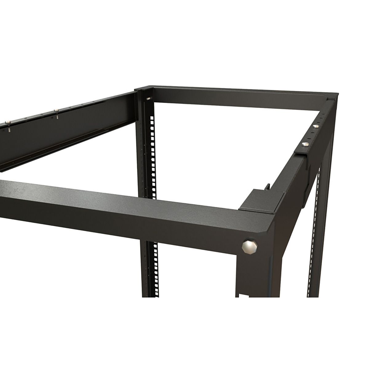 Шкаф Hyperline ORK2A-4781-RAL9005 Открытая стойка 47U высота 2426 мм, двухрамная, ширина 550 мм, глубина регулируется 800-1250 мм, цвет черный (RAL 9005)
