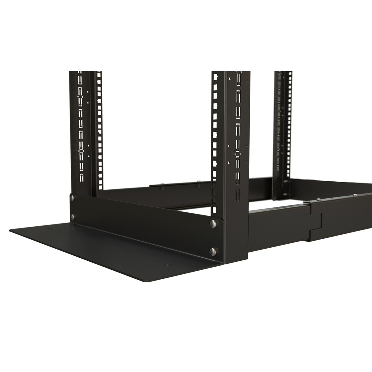 Шкаф Hyperline ORK2A-4781-RAL9005 Открытая стойка 47U высота 2426 мм, двухрамная, ширина 550 мм, глубина регулируется 800-1250 мм, цвет черный (RAL 9005)