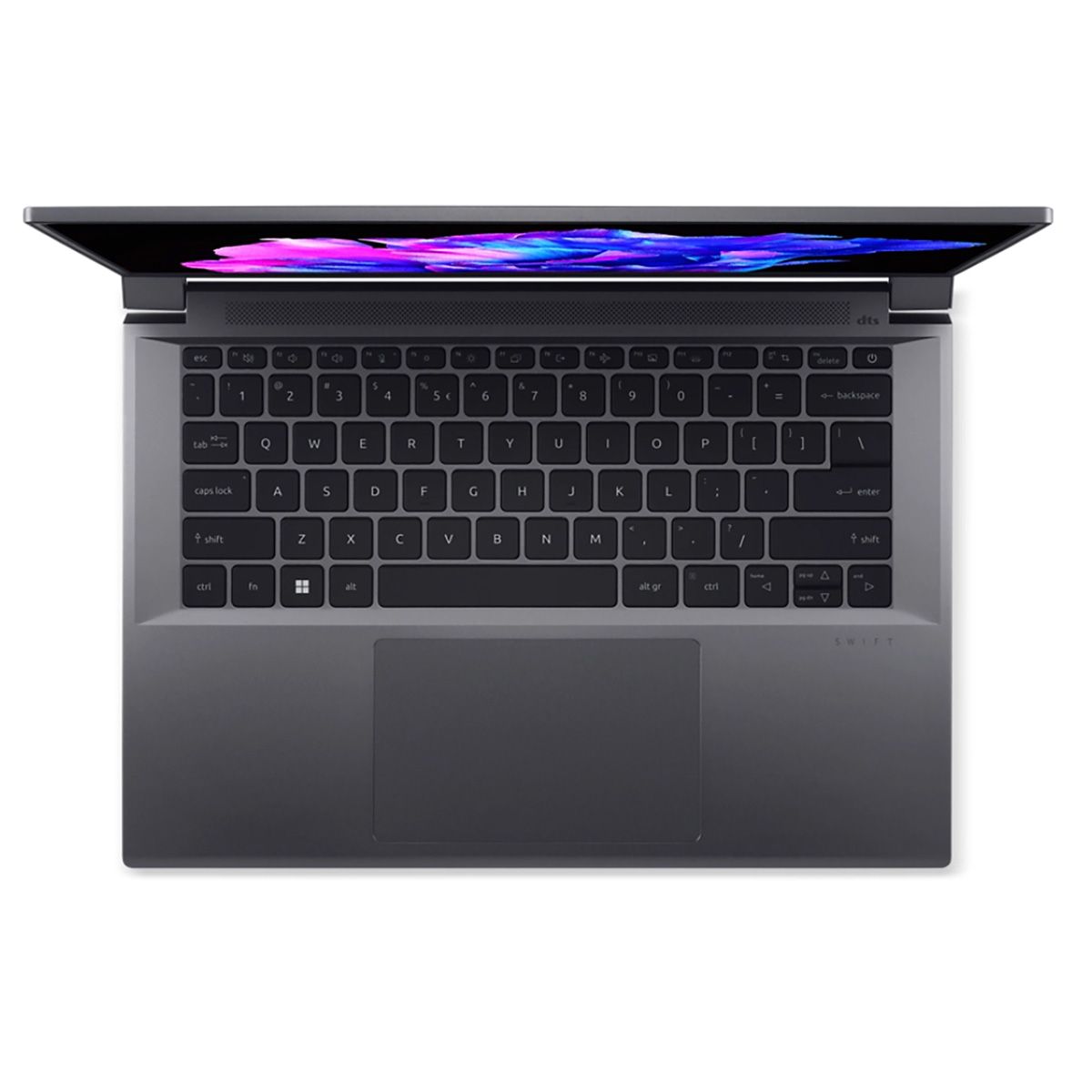 Ноутбук Acer Swift X 14 SFX14-72G-72DH Intel Core Ultra 7 155H/32Gb/SSD1024Gb/RTX4070 8Gb/14.5"/OLED/WQXGA+/120Hz/Win11/Iron (NX.KTUCD.001)