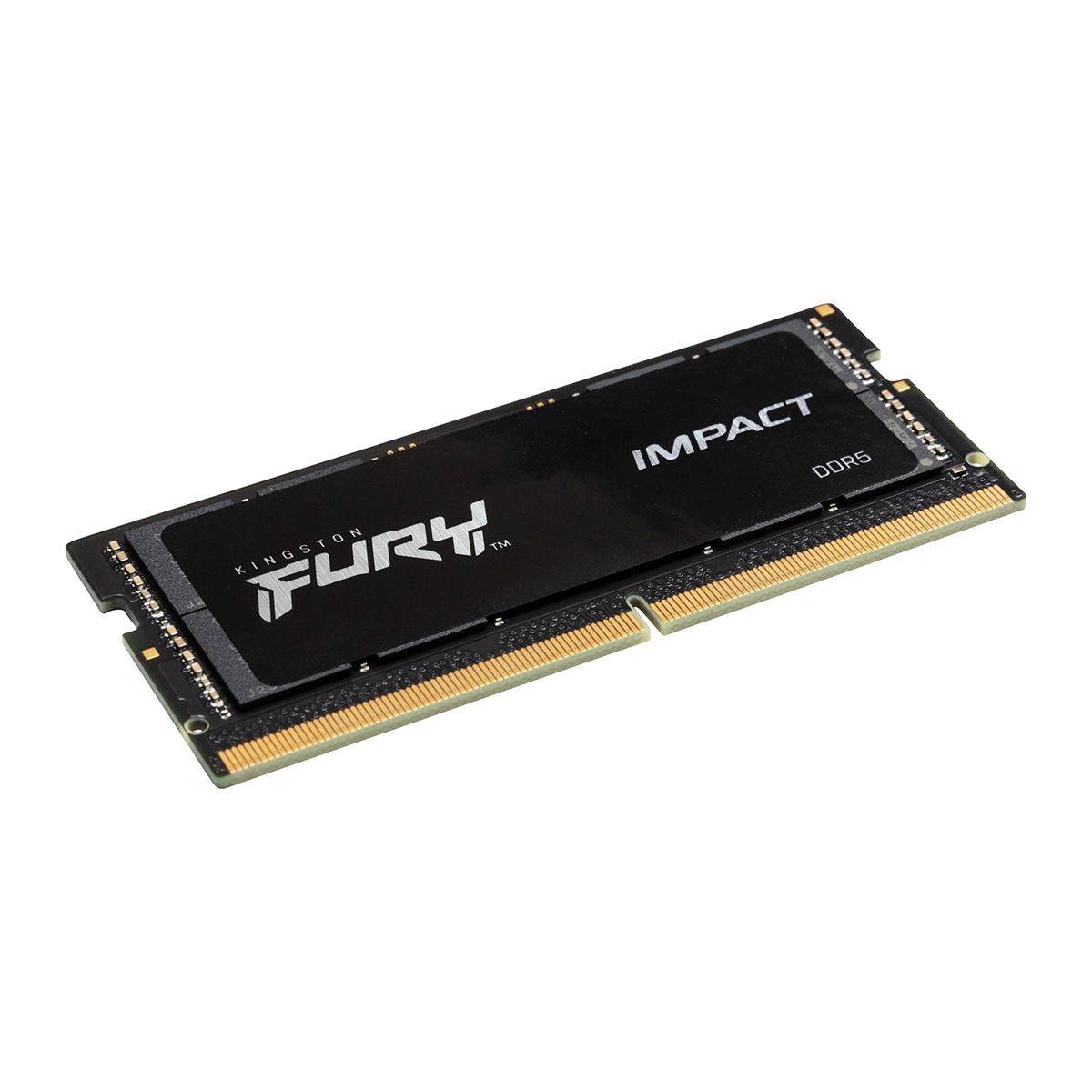 Модуль памяти Kingston 8GB DDR5 4800 SO DIMM FURY Impact Black PnP Gaming Memory Non-ECC, CL38, 1.1V, XMP, 1Rx16, RTL