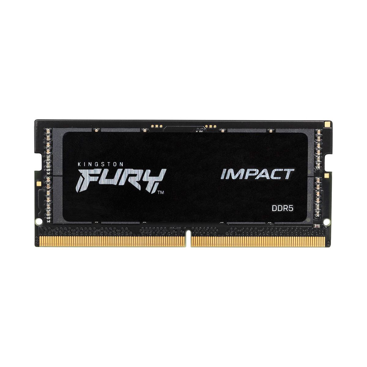 Модуль памяти Kingston 8GB DDR5 4800 SO DIMM FURY Impact Black PnP Gaming Memory Non-ECC, CL38, 1.1V, XMP, 1Rx16, RTL