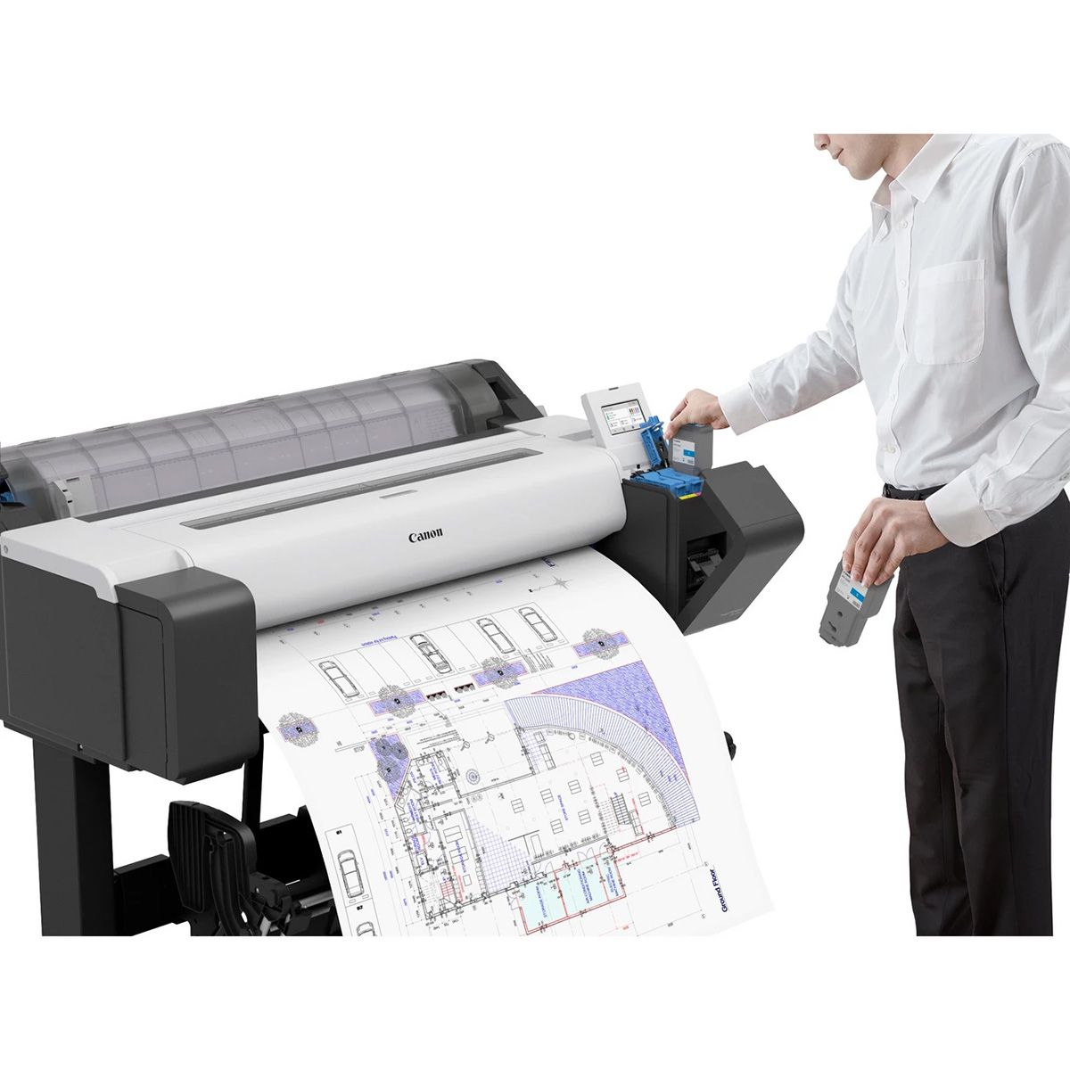 Canon imagePROGRAF TM-350, 36" A0+, Плоттер, Струйный, Цветная, (A0) 1стр/мин, (А0) 32/41стр/сек,(А1) 17 стр/сек, 2400x1200dpi, 2048Мб, Ethernet/USB/Wi-Fi 6246C003AA