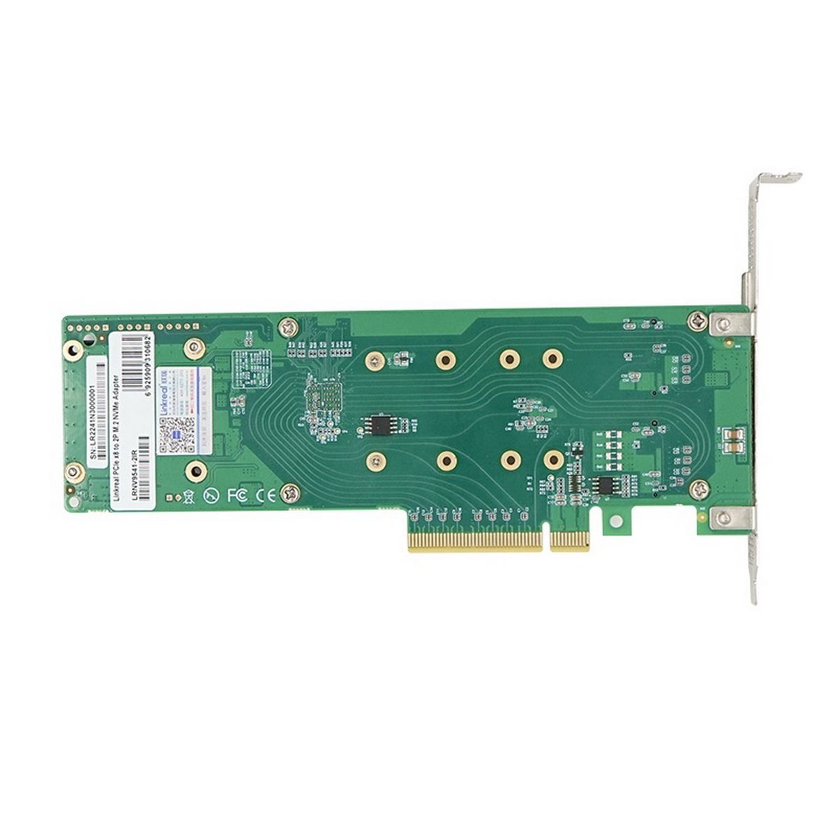 Адаптер Lr-Link LRNV9541-21R PCle x8 2-Port M.2 NVMe