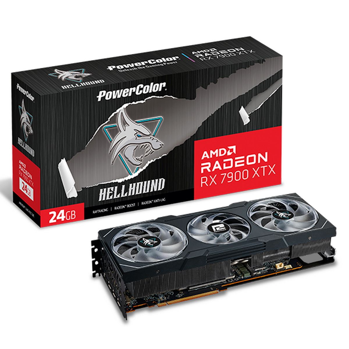 Видеокарта PowerColor RX 7900XTX Hellhound 24GB GDDR6 384bit 3xDP HDMI 3FAN