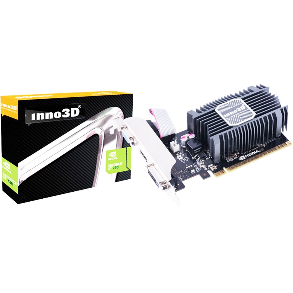 Видеокарта INNO3D GT730 1GB GDDR3 64bit VGA DVI HDMI PASSIVE LP RTL