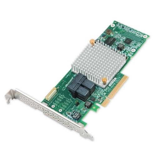 RAID-контроллер Microsemi Adaptec ASR-8805E SGL (2294001-R) PCIe 3.0 x8 LP, SAS/SATA 12G, RAID 0,1,10, 8port (2*int SFF8643), Cache 512Mb