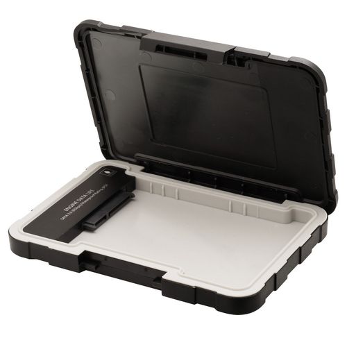 Корпус для HDD/SSD ADATA 2.5" External Enclosure ED600 AED600-U31-CBK USB 3.1, For SSD, HDD 7mm&9.5mm, IP54, Black, AED600-U31-CBK Retail