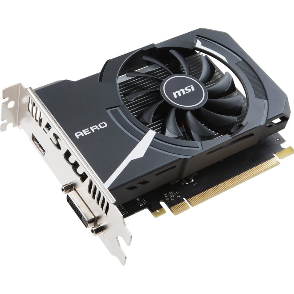Видеокарта MSI GT1030 AERO ITX 2GD4 OC 2GB DDR4 64bit DVI HDMI RTL {20} (561413)