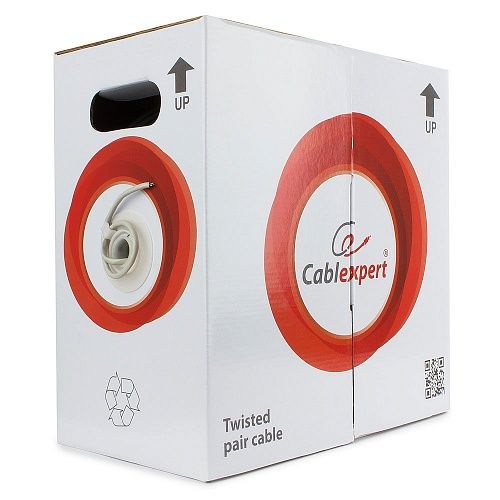 Кабель Cablexpert UPC-5051E-SO, UTP5e, 4 пары, 0.51 мм, медь, однож., 305 м, серый (208053) {2}