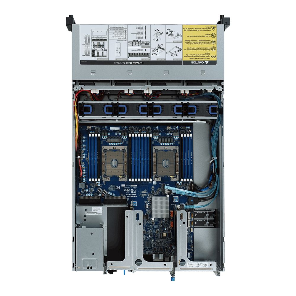 Платформа системного блока Gigabyte R261-3C0 2U, 2xLGA3647, 16xDDR4, up to 12x3.5, 2xM.2 PCIE, 2x1GbE, IPMI, 1x800W, Rails, 6NR2613C0MR-M7-100