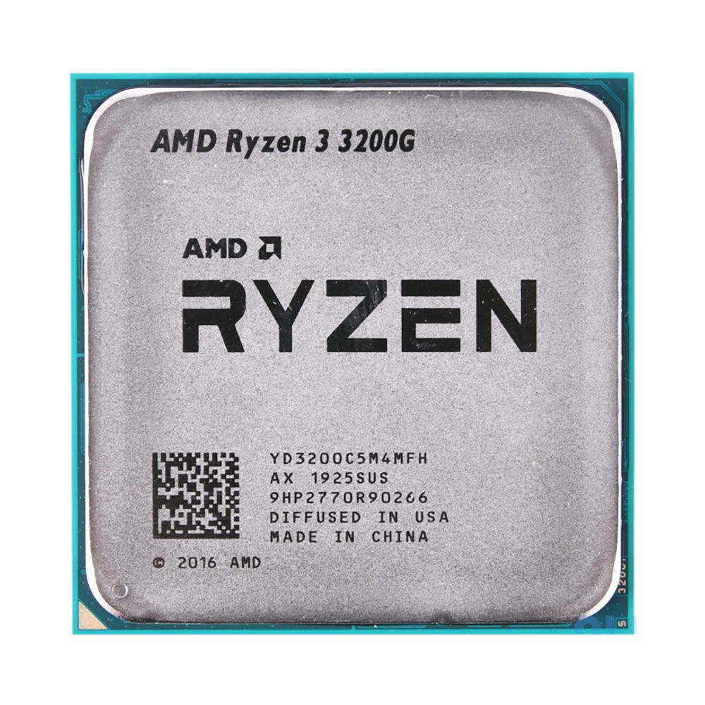 Центральный Процессор AMD RYZEN 3 3200G BOX (Picasso, 12nm, C4/T4/GPU8, Base 3,60GHz, Turbo 4,00GHz, Vega 8, L3 4Mb, TDP 65W, SAM4)