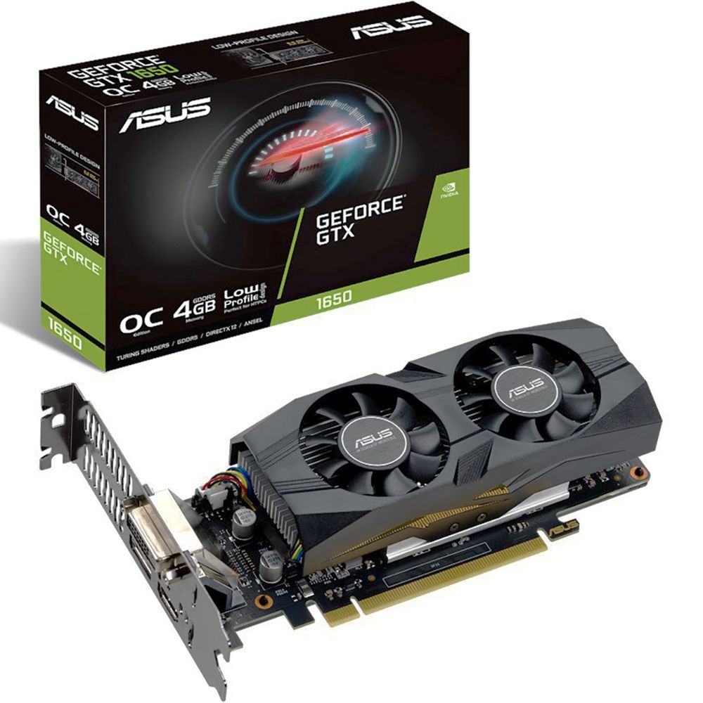 Видеокарта ASUS GTX1650-O4G-LP-BRK 4GB GDDR5 128bit DVI HDMI DP RTL {10}