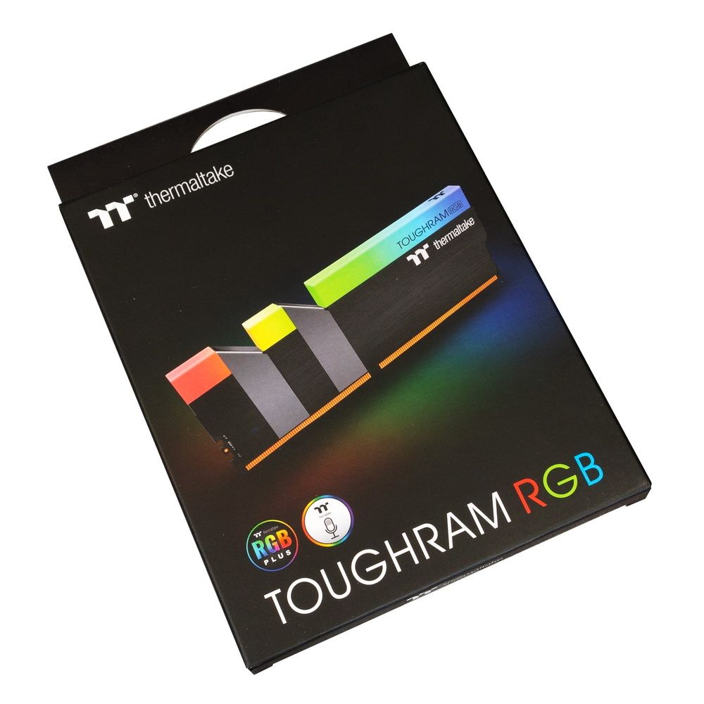 Комплект модулей памяти Thermaltake TOUGHRAM RGB Black Gaming Memory R009D408GX2-3000C16B 16GB DDR4 3000 DIMM Non-ECC, CL16, 1.35V, Heat Shield, XMP 2.0, Kit (2x8GB), RTL (522052)