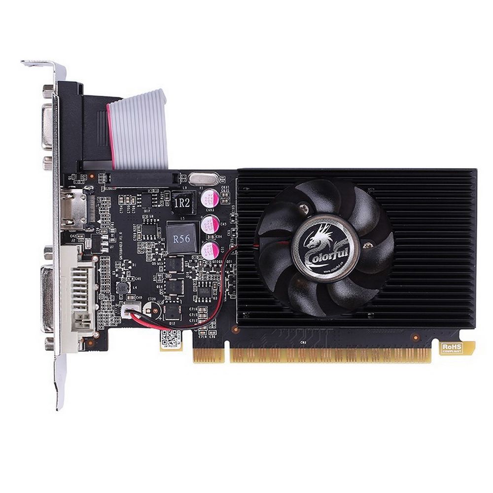 Видеокарта Colorful GT710-2GD3-V 2GB GDDR3 64bit VGA DVI HDMI 1FAN RTL