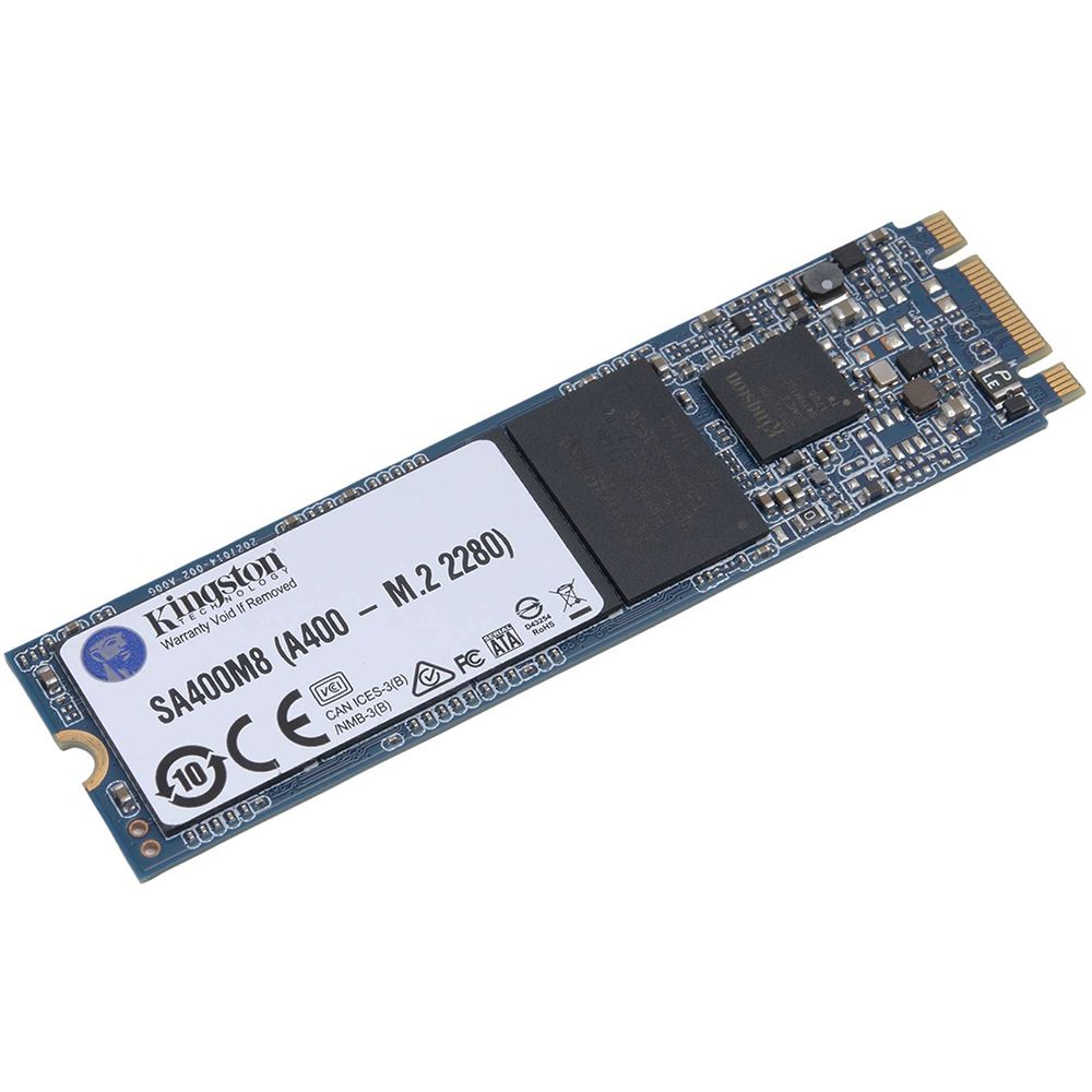 Твердотельный накопитель SSD Kingston A400 M.2 2280 SA400M8/480G 480GB Client SSD SATA 6Gb/s, 500/450, MTBF 1M, 3D TLC, 160TBW, RTL (10} (303506)