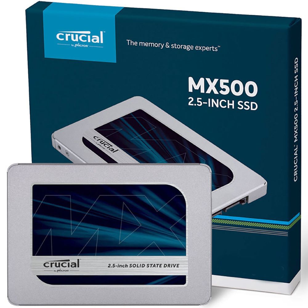 Твердотельный накопитель SSD Crucial MX500 CT2000MX500SSD1 2TB 2.5" Client SATA 6Gb/s, 560/510, IOPS 95/90K, MTBF 1.8M, 3D TLC, 700TBW, 7mm (with 9.5mm adapter), RTL {50}, (785077)