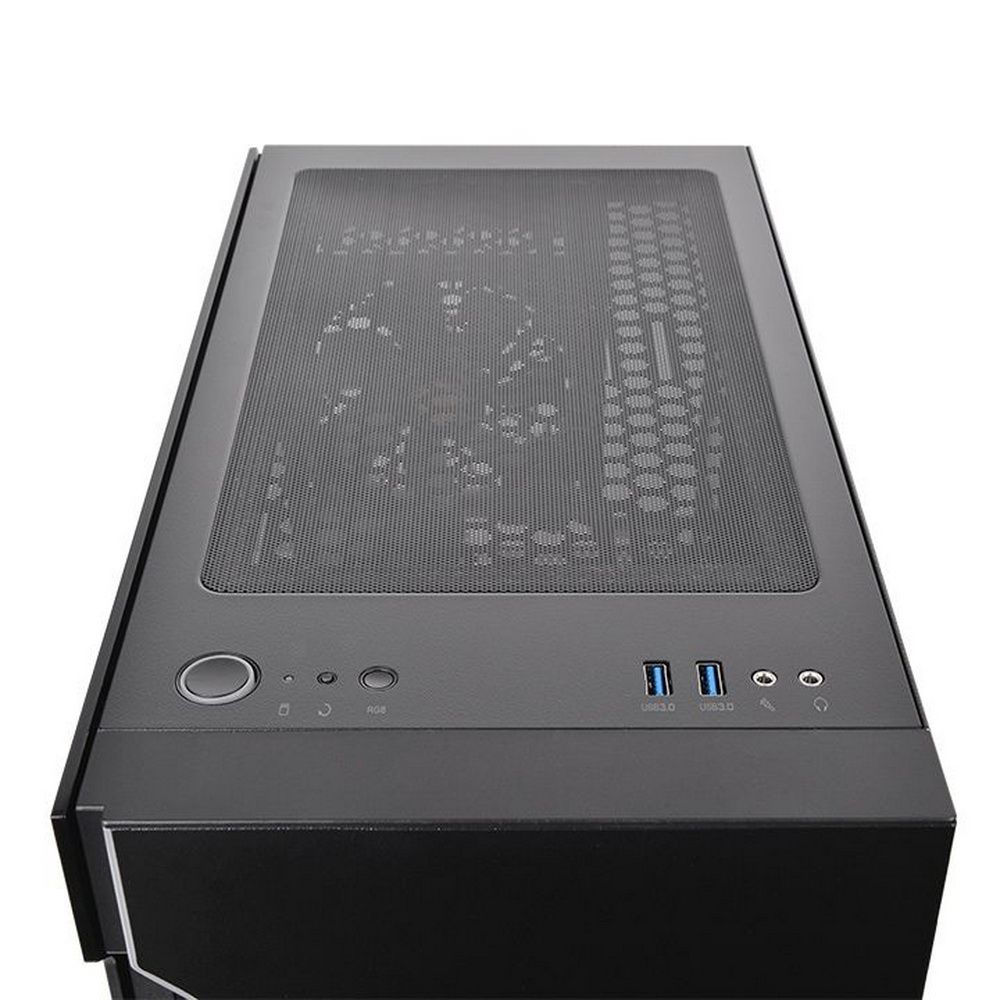 Корпус Thermaltake H200 TG CA-1M3-00M1WN-00 RGB/Black/Win/SPCC/Tempered Glass*1/120mm Standard fan *1 (521529)