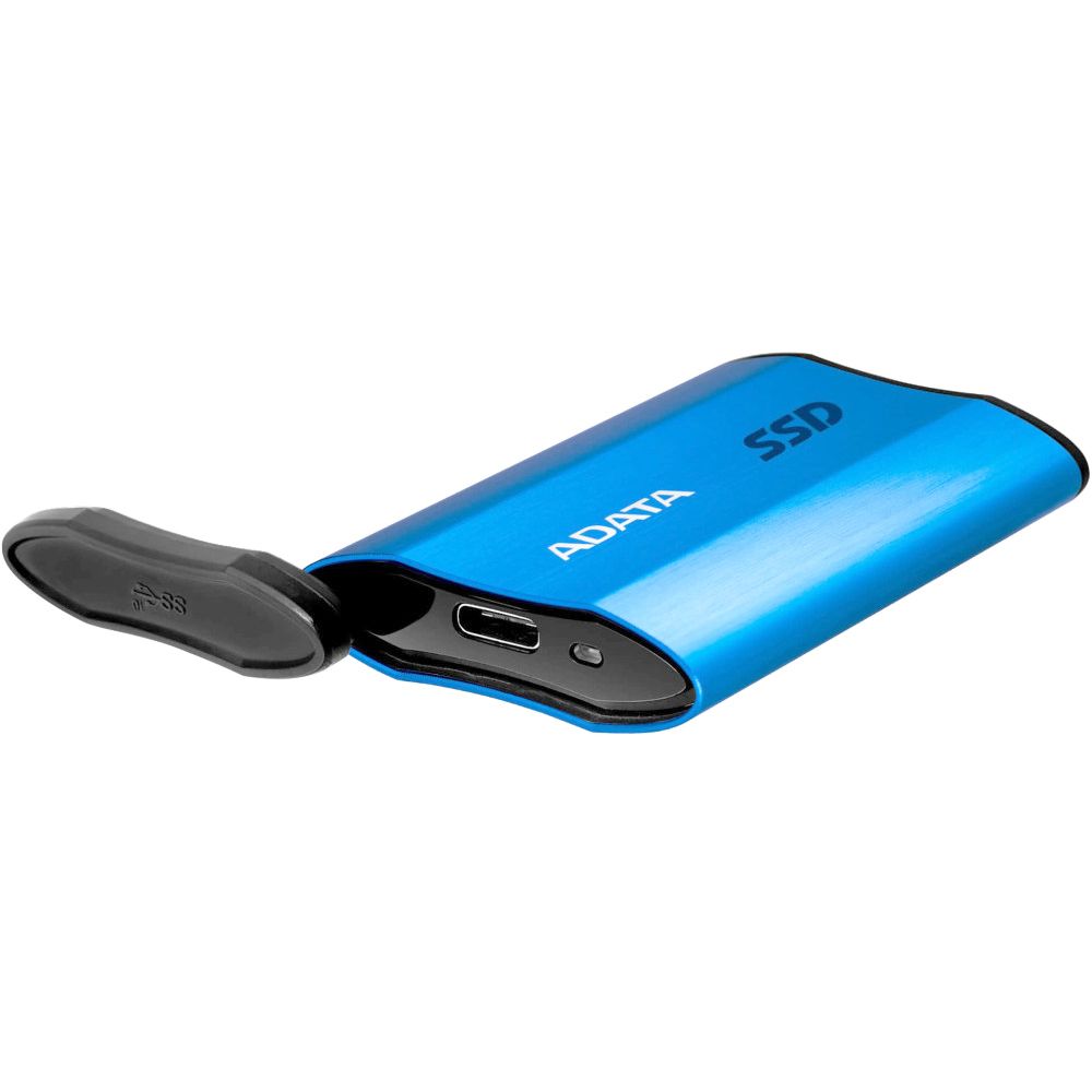 Твердотельный накопитель SSD ADATA SE800 Blue External ASE800-512GU32G2-CBL 512GB 1.8" USB 3.2 Gen 2 Type-C, 1000R, USB 3.2 Type-C to C cable,USB 3.2 Type-C to A cable, Quick Start Guide, Tough-IP68 dustproof and waterproof, Military-Grade shockproof, RTL (771465)