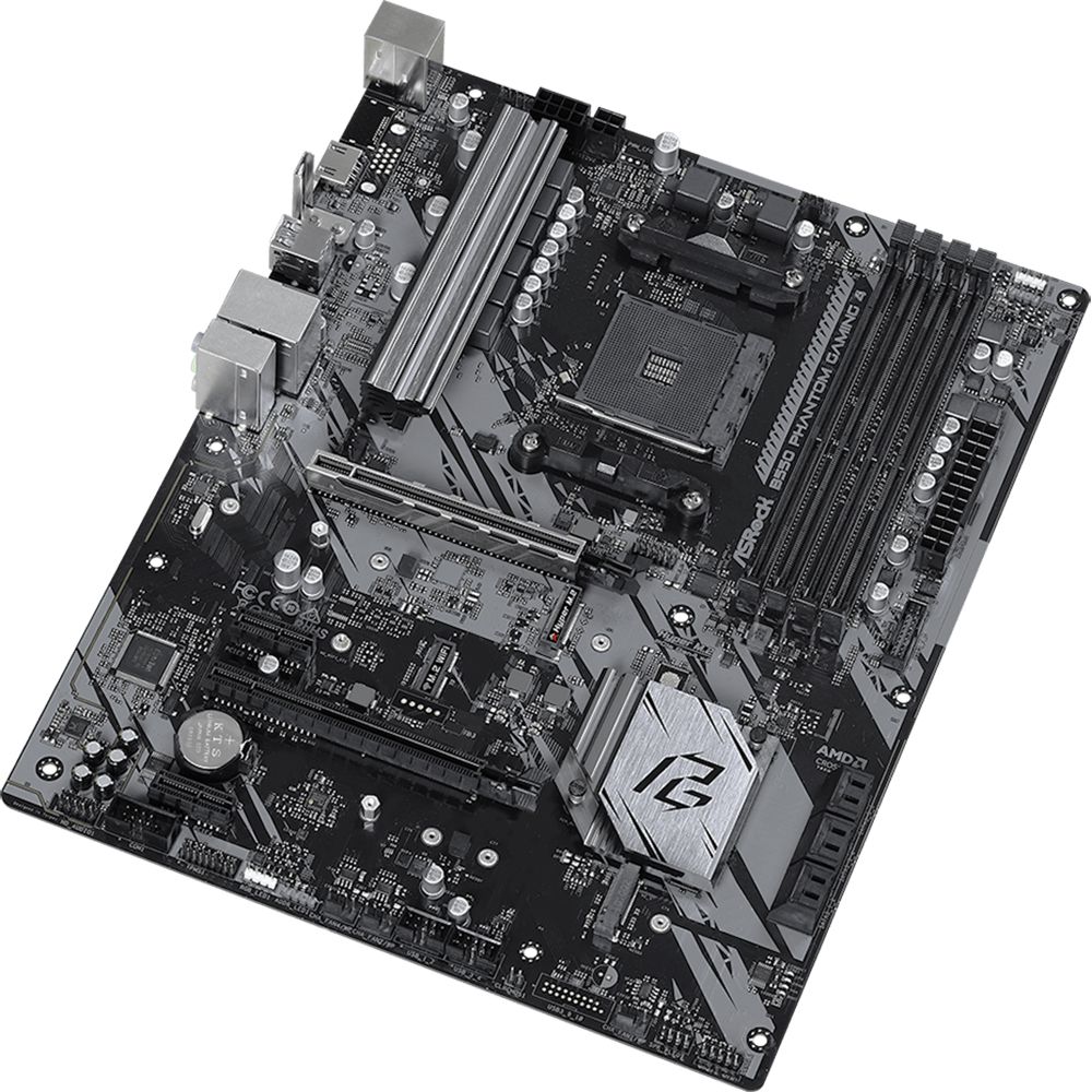 Материнская плата ASRock B550 PHANTOM GAMING 4, Socket AM4, AMD B550, 4xDDR4-3200, HDMI, 2xPCI-Ex16, 2xPCI-Ex1, 6xSATA3(RAID 0/1/10), 2xM.2, 8 Ch Audio, 1xGLan, (0+4)xUSB2.0, (6+2)xUSB3.2, 1xPS/2, ATX, RTL, {10} (931499)