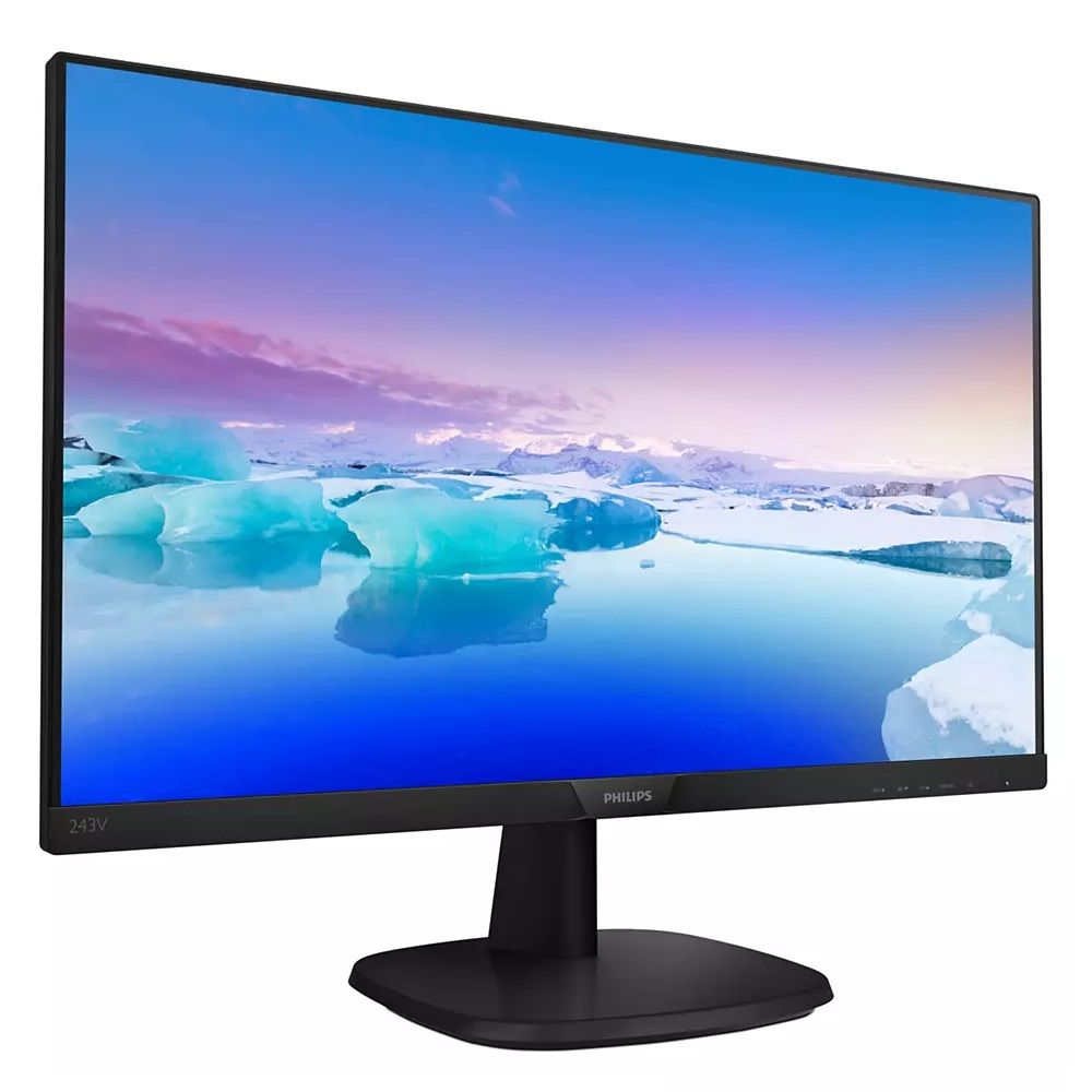 Монитор Philips 23.8" 243V7QJABF (00/01) Black (IPS, 1920x1080, D-sub+HDMI+DP, 5 ms, 178°/178°, 250 cd/m, 200M:1, MM) (746032)/(746025)
