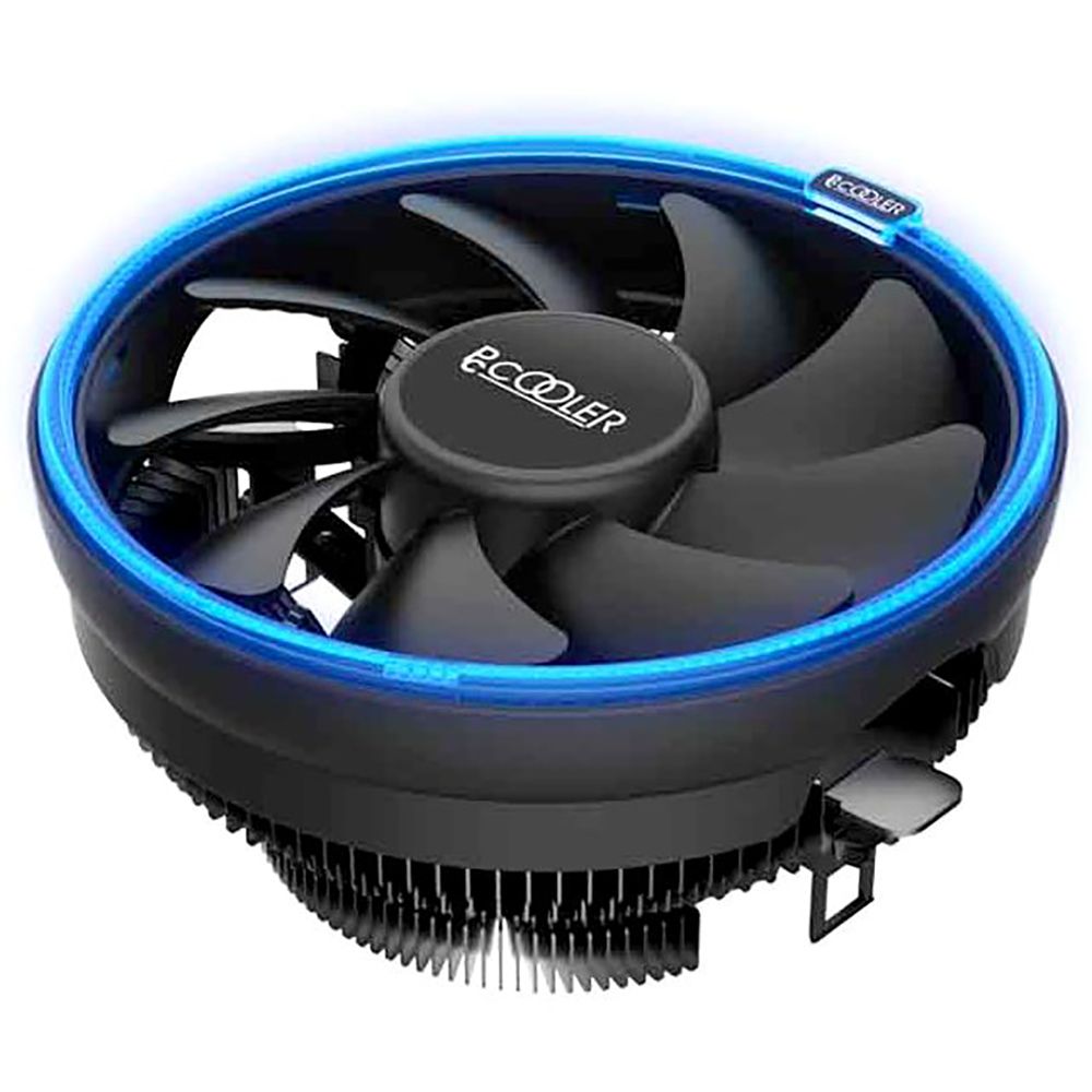 Вентилятор PCCooler PCCooler E126MB Кулер S775/115X/AM2/2+/AM3/3+/AM4/FM1/FM2/2+ (TDP 92W, вент-р 120мм с PWM, Blue LED FAN, 1000-1800RPM, 26.5dBa) Retail Color Box {48} (111313)