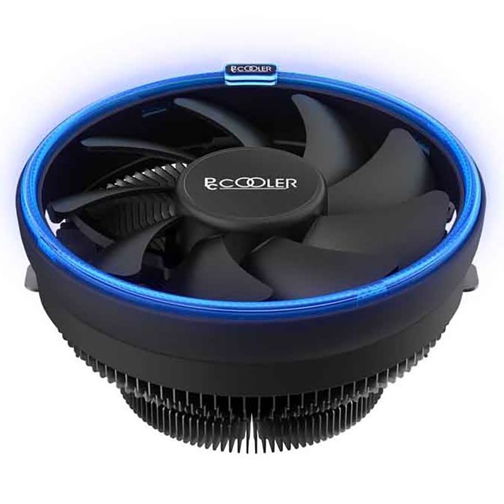 Вентилятор PCCooler PCCooler E126MB Кулер S775/115X/AM2/2+/AM3/3+/AM4/FM1/FM2/2+ (TDP 92W, вент-р 120мм с PWM, Blue LED FAN, 1000-1800RPM, 26.5dBa) Retail Color Box {48} (111313)