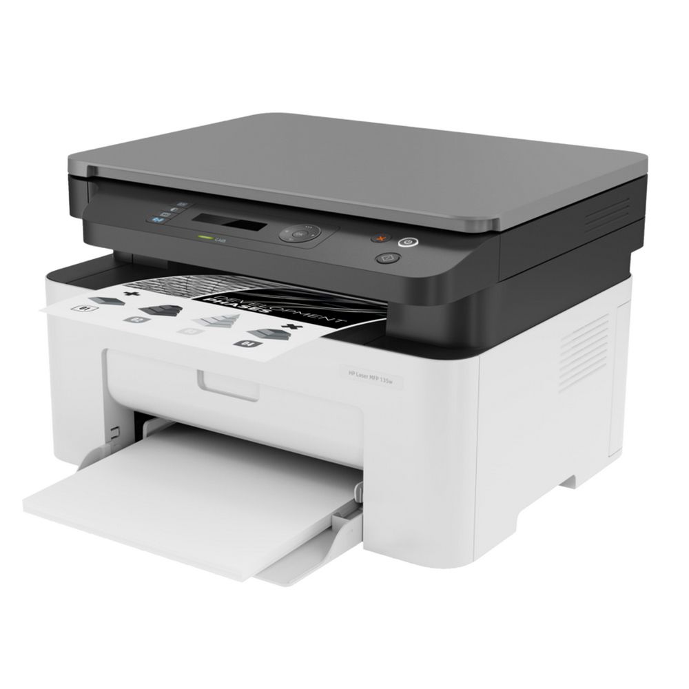 МФУ HP Laser 135w (4ZB83A) (лазерное P/S/C, A4, 1200dpi, 20ppm, 128Mb, WiFi, USB) (506664)