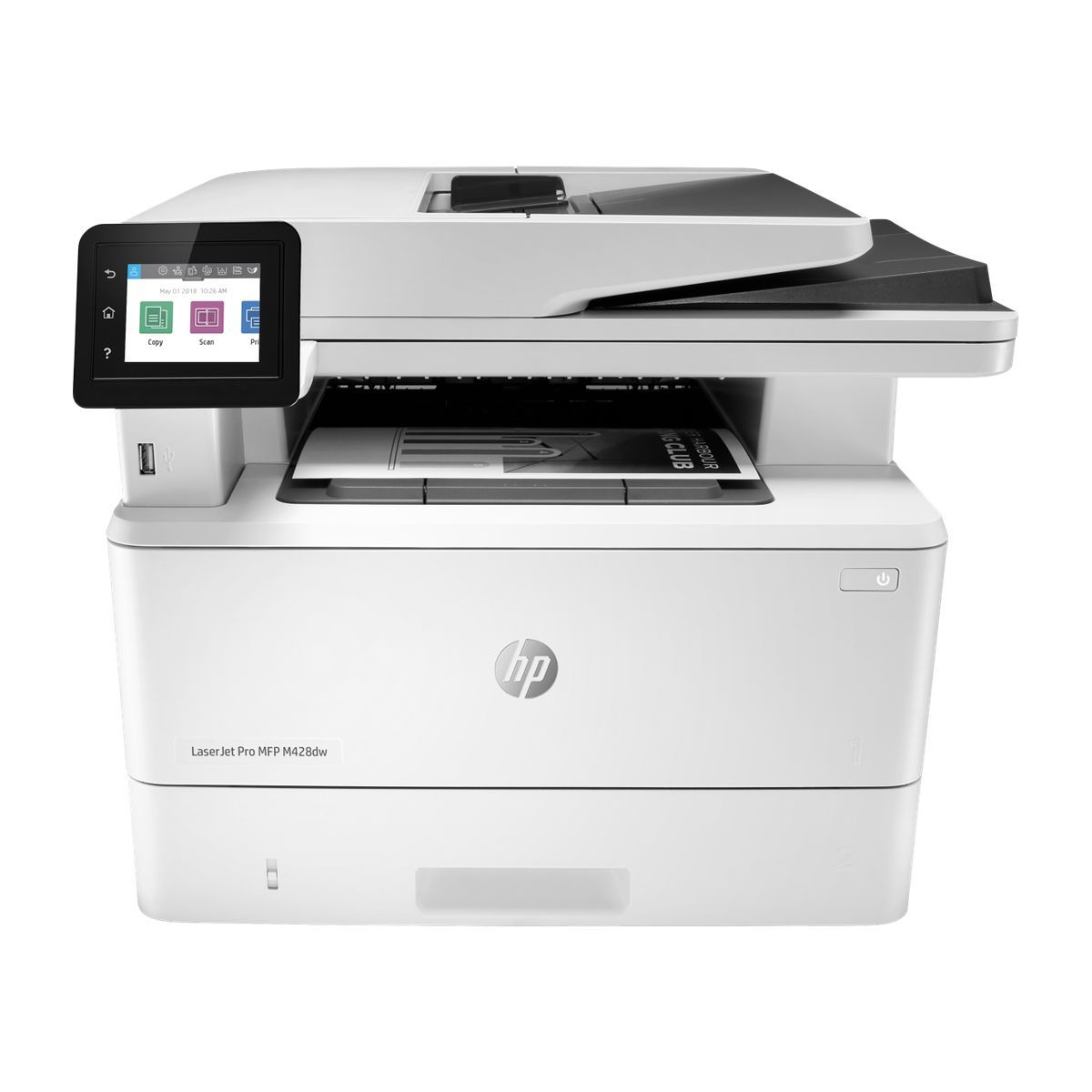 W1A31A - МФУ HP LaserJet Pro M428dw (W1A31A) (лазерное P/S/C, A4, 1200dpi,  38ppm, 512Mb, Duplex, ADF50, WiFi, Lan, USB), (915114)