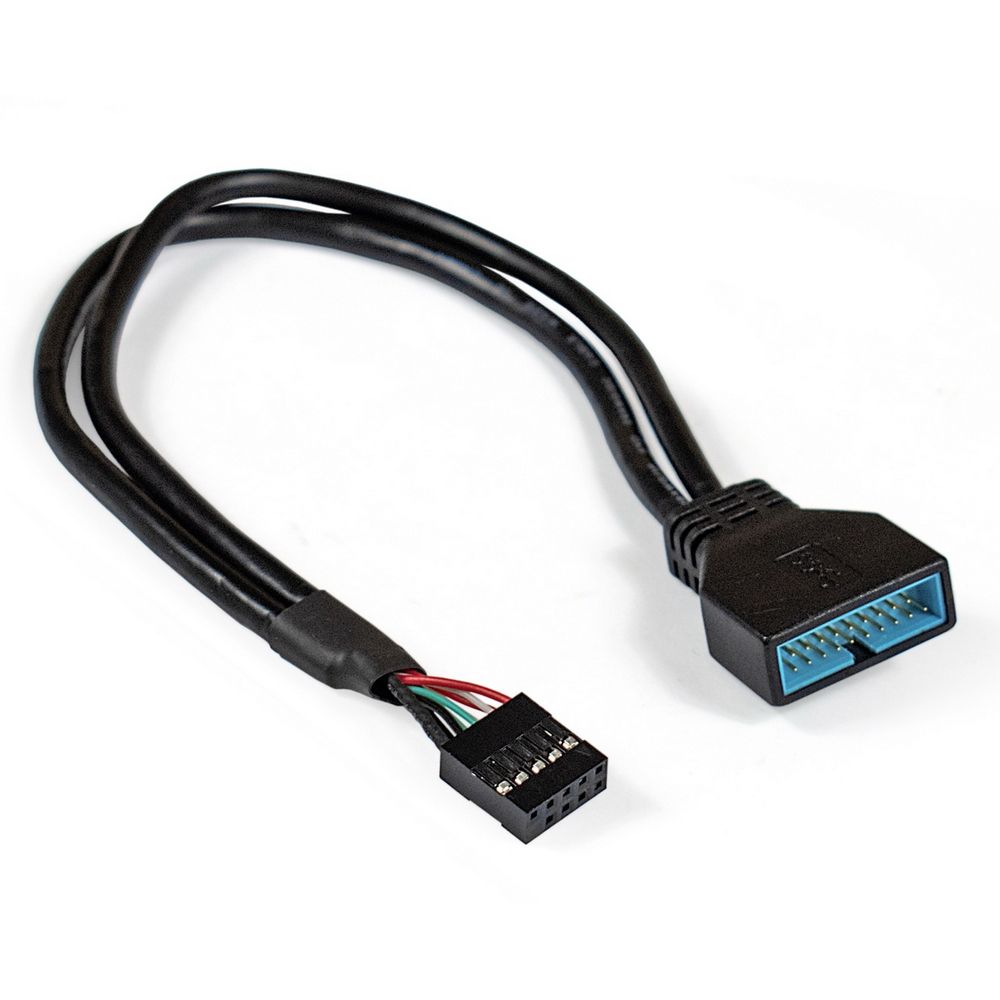 Переходник Exegate EX-CC-U3U2-0.3 Exegate Внутренний переходник USB2 - USB3 кабель, 9pin/19pin, 0.3m