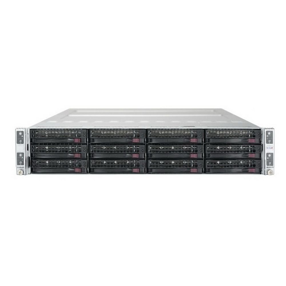 Платформа системного блока SuperMicro SYS-6029TP-HTR 2U, 4 node: 2xLGA3647, 16xDDR4, 3x3.5» bays, SATA, SIOM, IPMI, 2x2200W
