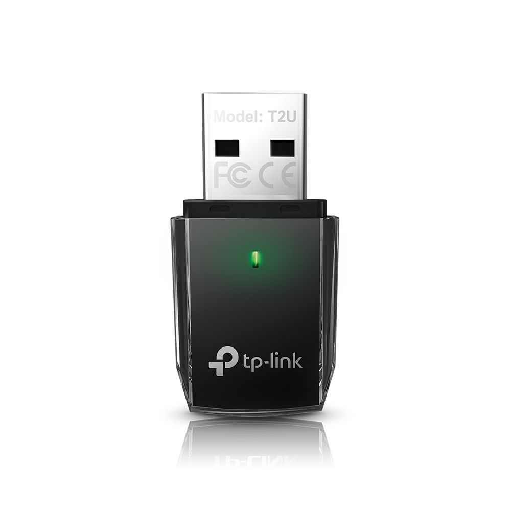Сетевой адаптер TP-LINK Archer T2U AC600 Двухдиапазонный Wi-Fi USB-адаптер, чипсет Mediatek, 1T1R, до 433 Мбит/с на 5 ГГц или до 150 Мбит/с на 2,4 ГГц, 802.11ac/a/b/g/n, кнопка WPS, интерфейс USB 2.0, встроенная антенна,(089917), RTL {60}