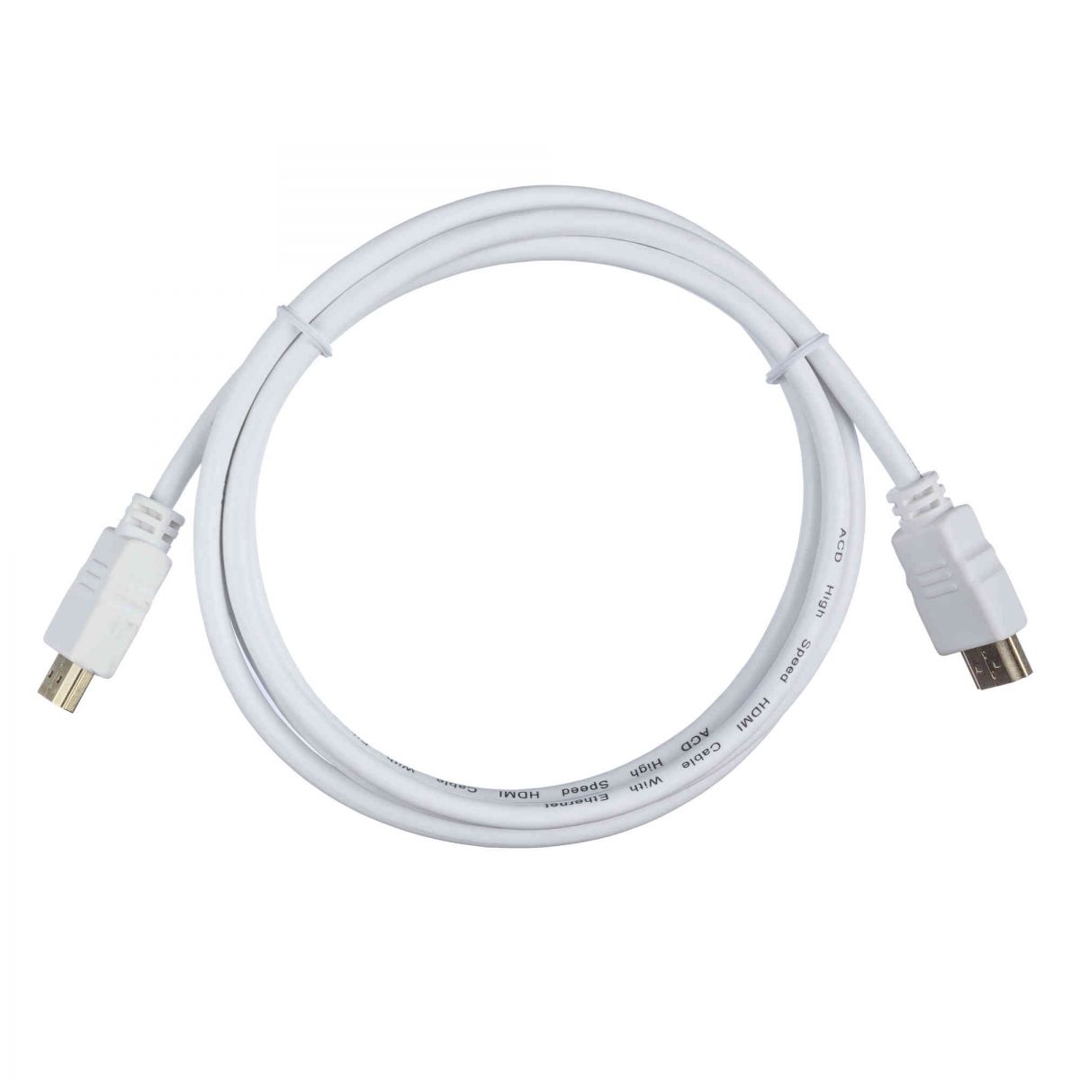 Кабель ACD-DHHM1-18W |ACD-DHHM1-18W| HDMI 1.4, Golden Plated,19m/19m, Белый, 1.8м (742187)