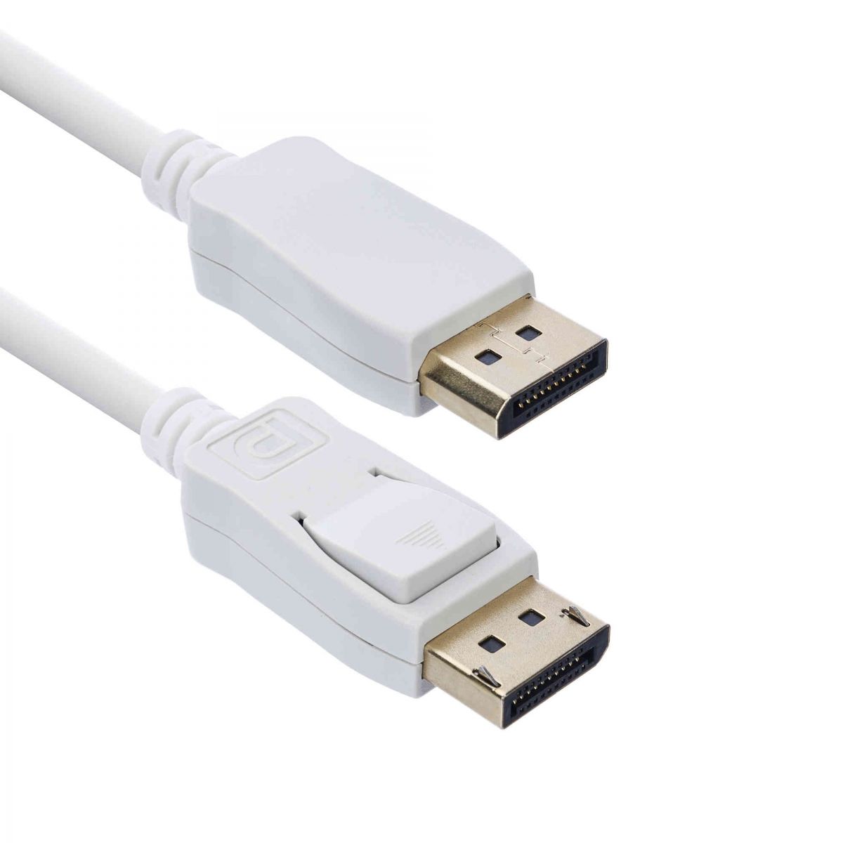 Кабель ACD Кабель ACD-DDPM4-18W |ACD-DDPM4-18W| DisplayPort 1.4, Golden Plated,20m/20m, Белый, 1.8м, (742415)