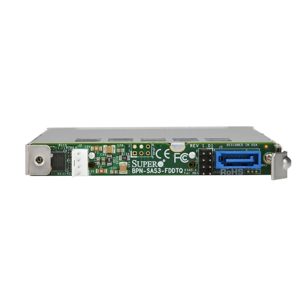 Комплектующие корпусов SuperMicro MCP-220-81504-0N Single slim 2.5» SAS3 (12Gb/s) hot swap in slim FDD form factor