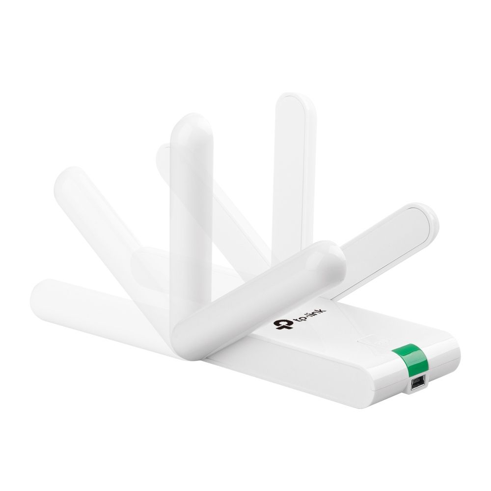Сетевой адаптер TP-LINK TL-WN822N N300 Wi-Fi USB-адаптер высокого усиления, чипсет Realtek, 2T2R, до 300 Мбит/с на 2,4 ГГц, 802.11b/g/n, кнопка WPS, интерфейс USB 2.0, стильный корпус, 2 фиксированные антенны, 1 удлинительный кабель USB, (050542)