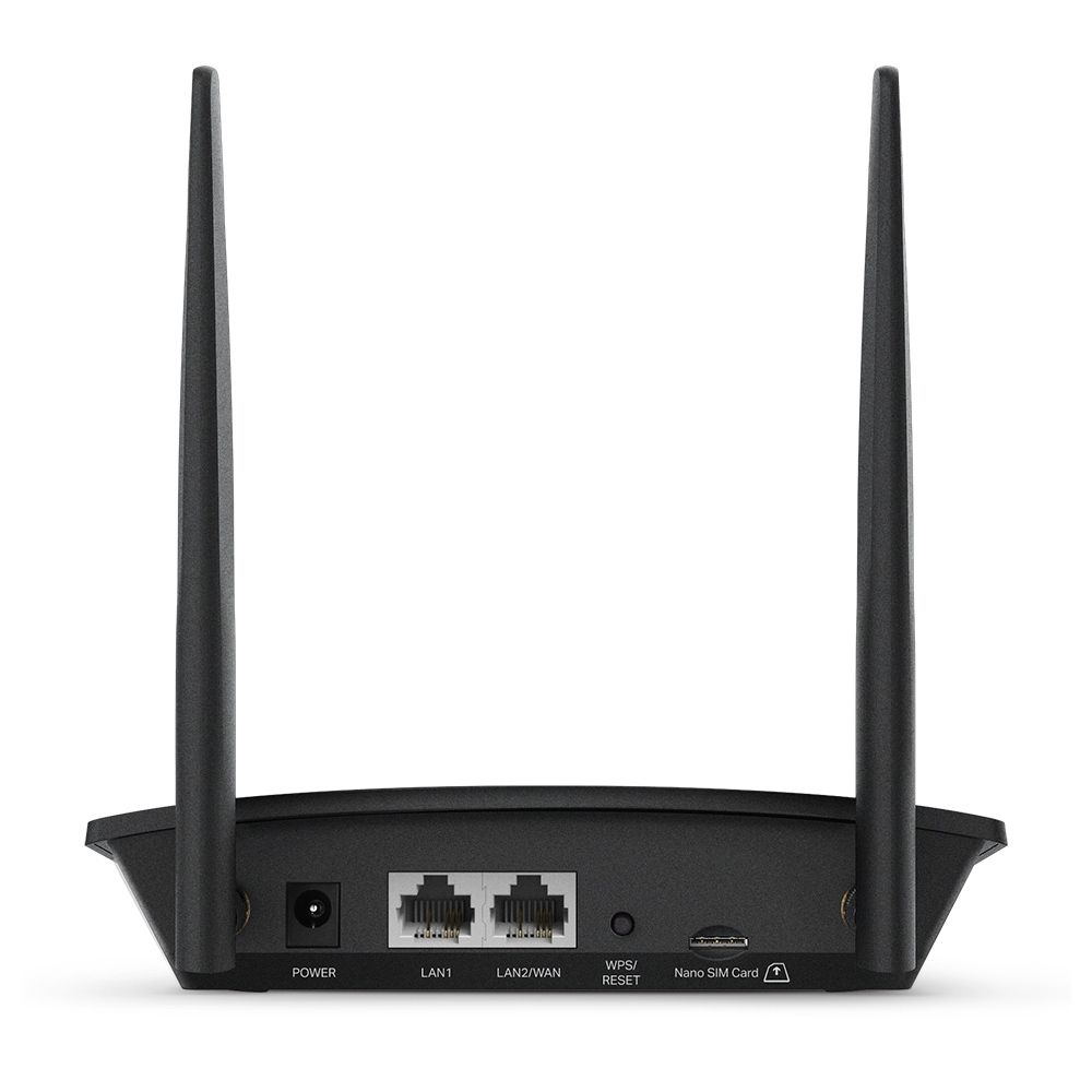 Маршрутизатор TP-LINK TL-MR100 N300 4G LTE Wi-Fi роутер, встроенный 4G LTE cat4 модем, 150/50 Мбит/с, поддержка FDD B1/B3/B5/B7/B8/B20 и TDD B38/B40/B41, 1 порт WAN/LAN 100 Мбит/с с автоопределением, 2 съемные LTE антенны, (088804) {20}