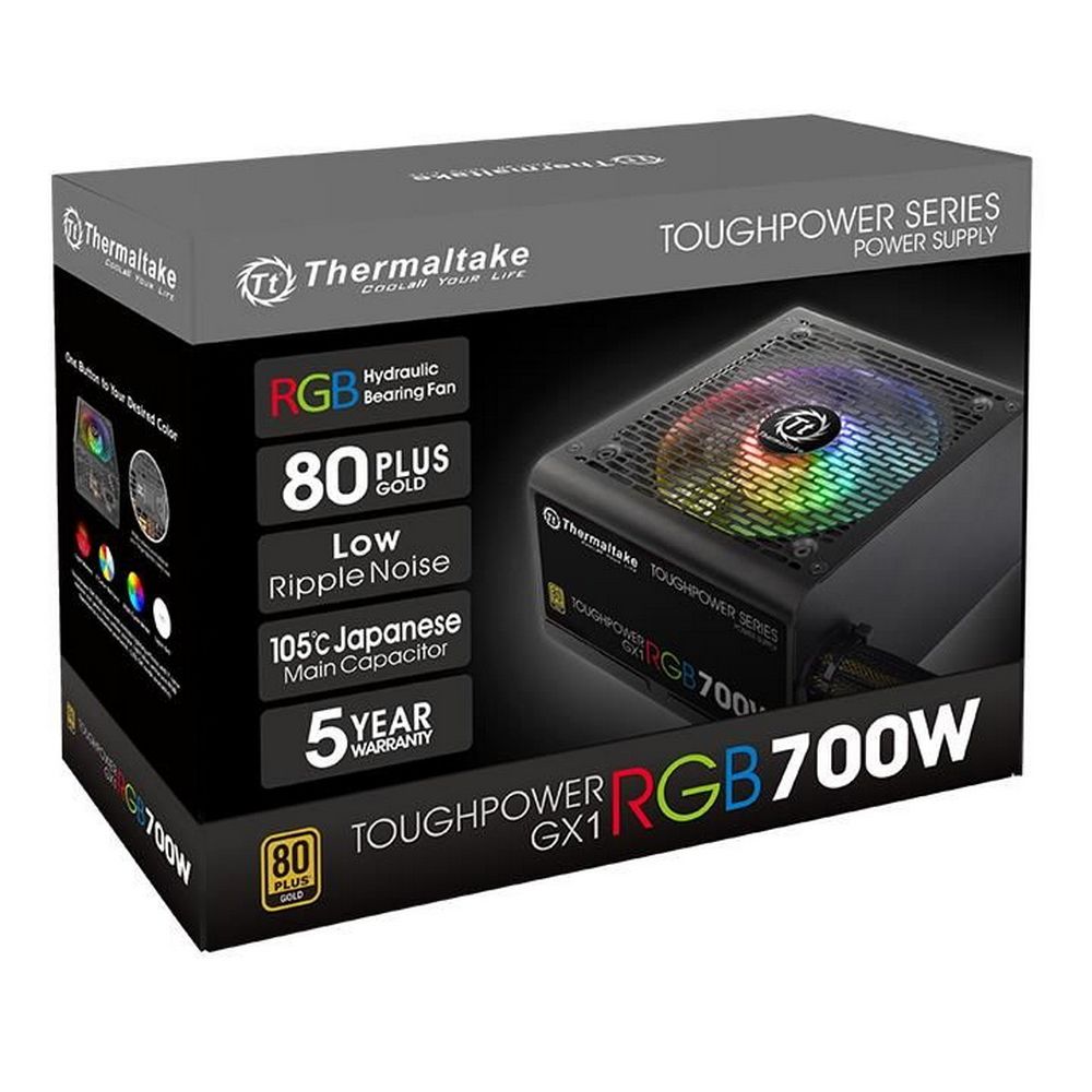 Блок питания Thermaltake Toughpower GX1 RGB 700 PS-TPD-0700NHFAGE-1 700W, 80 Plus Gold (874596)