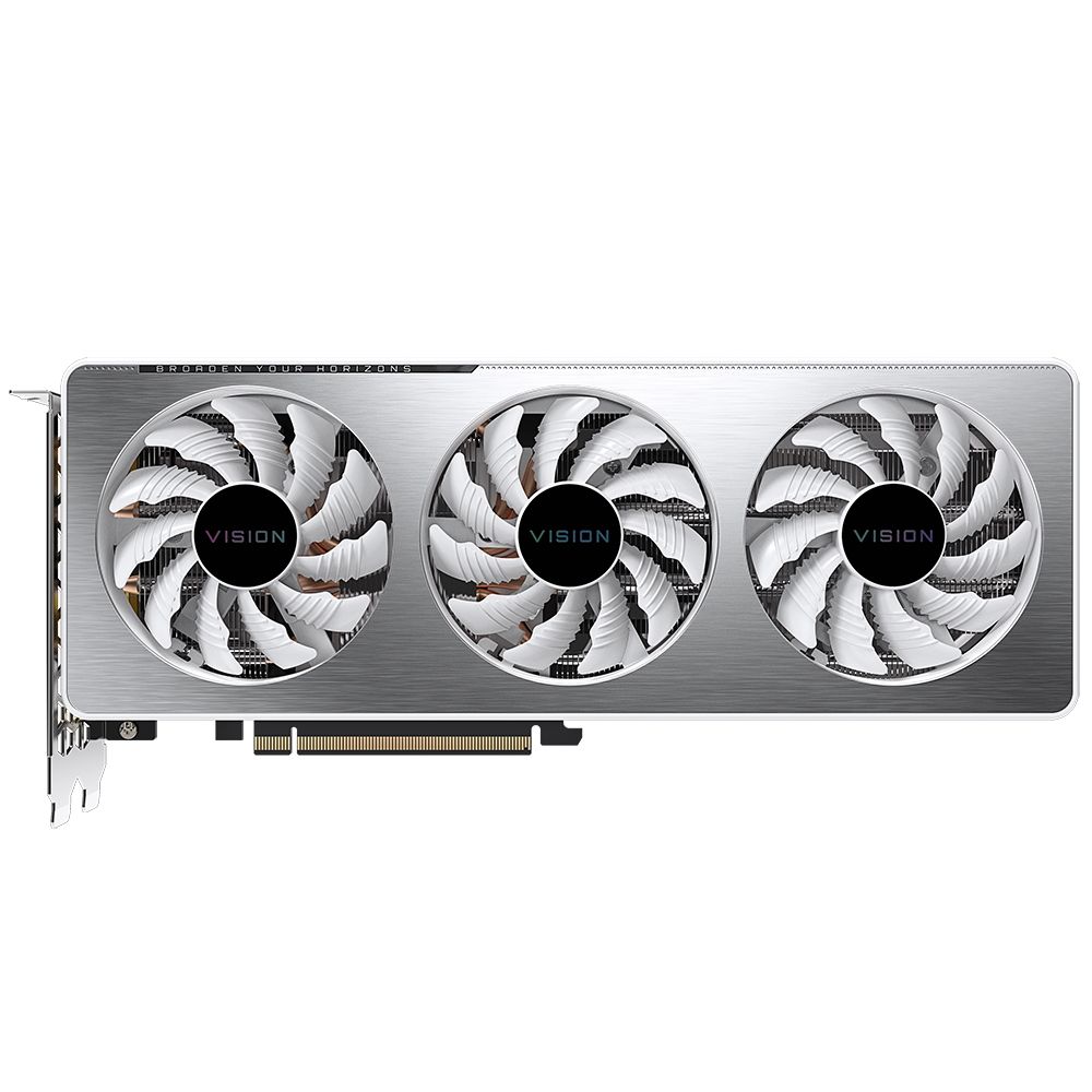 Видеокарта Gigabyte RTX3060Ti VISION OC 8GB GDDR6 256bit 2xDP 2xHDMI 3FAN RTL {10} (309466)