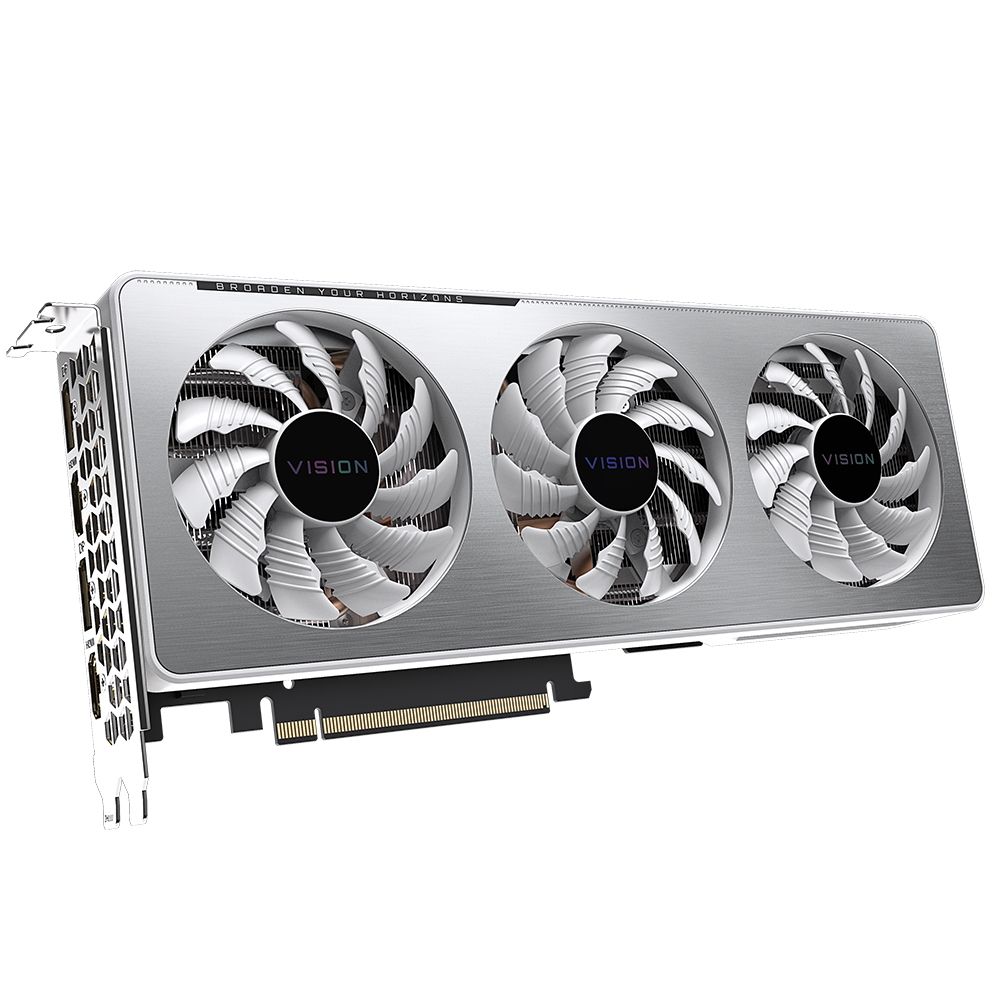 Видеокарта Gigabyte RTX3060Ti VISION OC 8GB GDDR6 256bit 2xDP 2xHDMI 3FAN RTL {10} (309466)