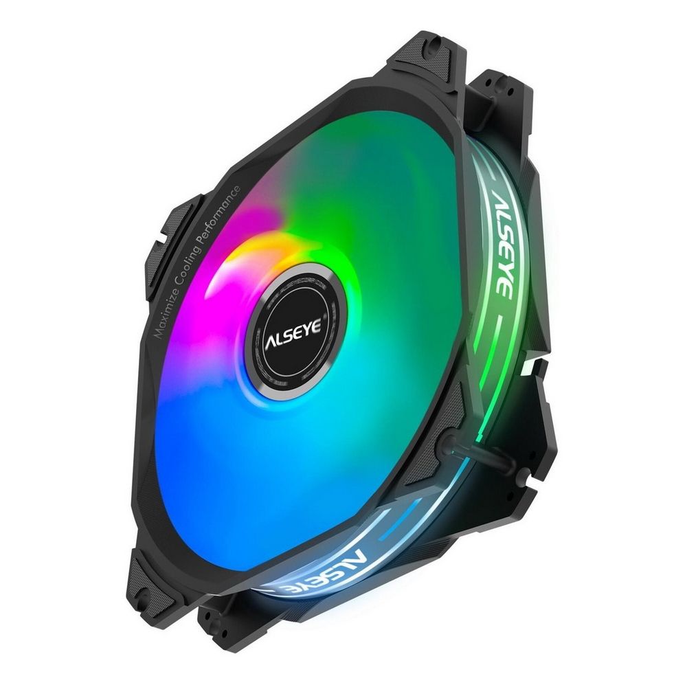 Вентилятор в корпус ALSEYE M120-PB FAN 120mm, 1300rpm, 42.5CFM, 23.6dBA, Molex + 3pin, RGB, RTL{100} (872711)