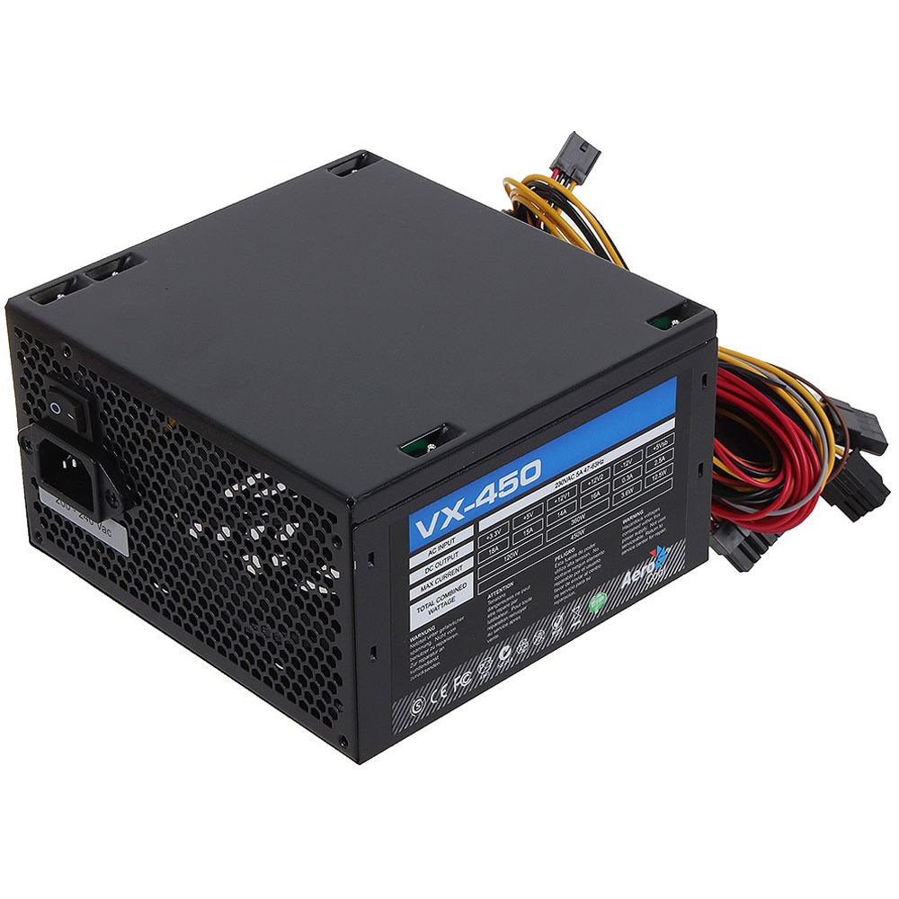 Блок питания AeroCool VX Plus 450 - 450W , ATX v2.3 , Fan 12cm , 500mm cable , Retail (962741)