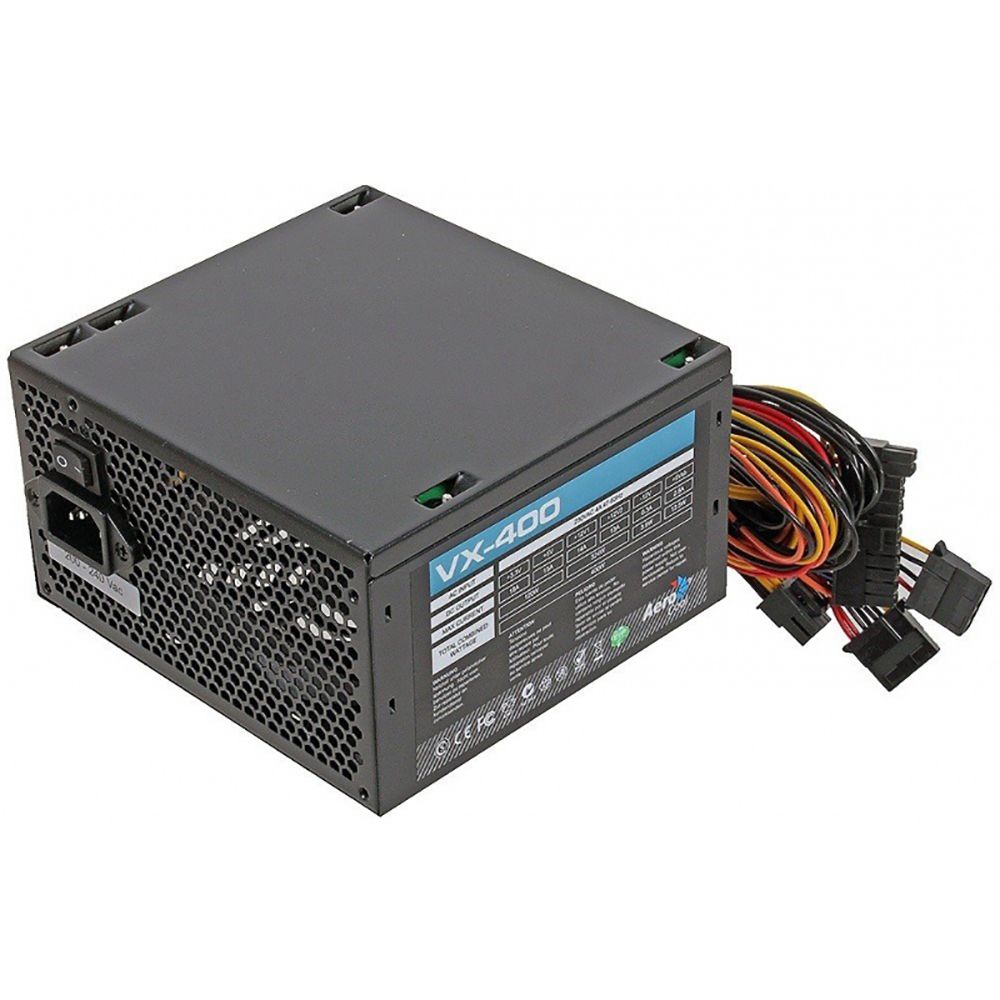Блок питания AeroCool VX Plus 400 400W , ATX v2.3 , Fan 12cm , 500mm cable , Retail