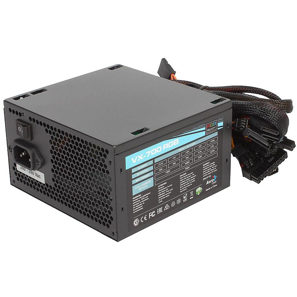Блок питания AeroCool VX Plus 700 RGB (150935) {10}