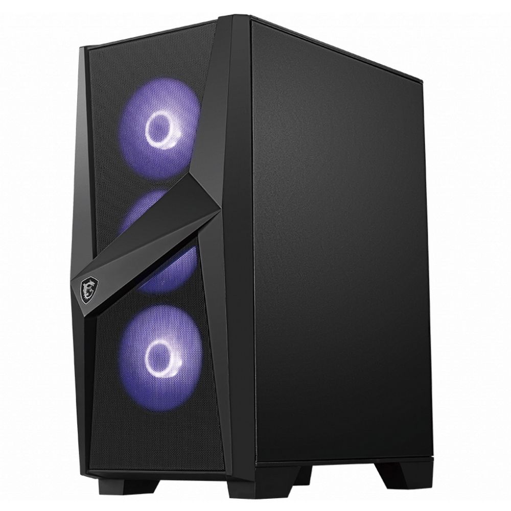 Корпус MSI MAG FORGE 101M Mid-Tower, ATX, mATX, Mini-ITX, 2xUSB 3.0, 4x120mm RGB Fan, Tempered Glass Window (682484)