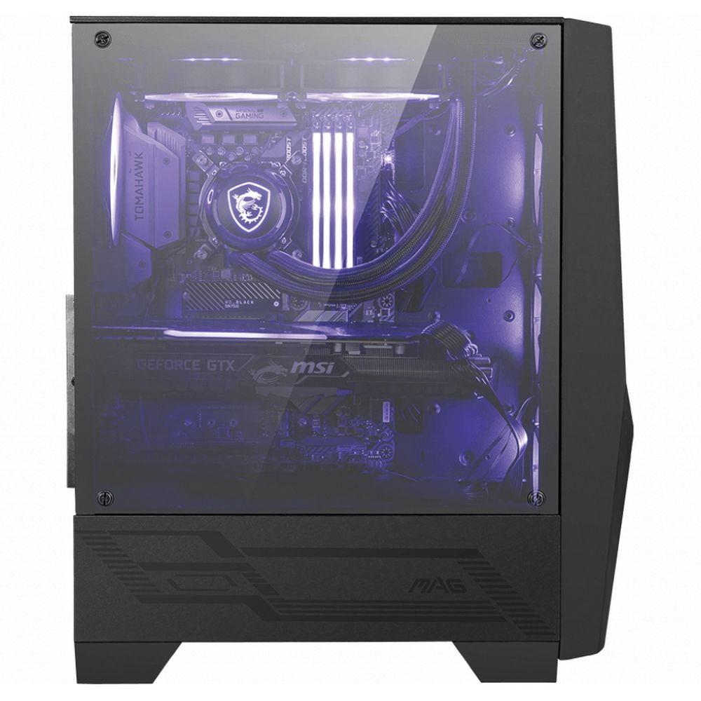 Корпус MSI MAG FORGE 101M Mid-Tower, ATX, mATX, Mini-ITX, 2xUSB 3.0, 4x120mm RGB Fan, Tempered Glass Window (682484)