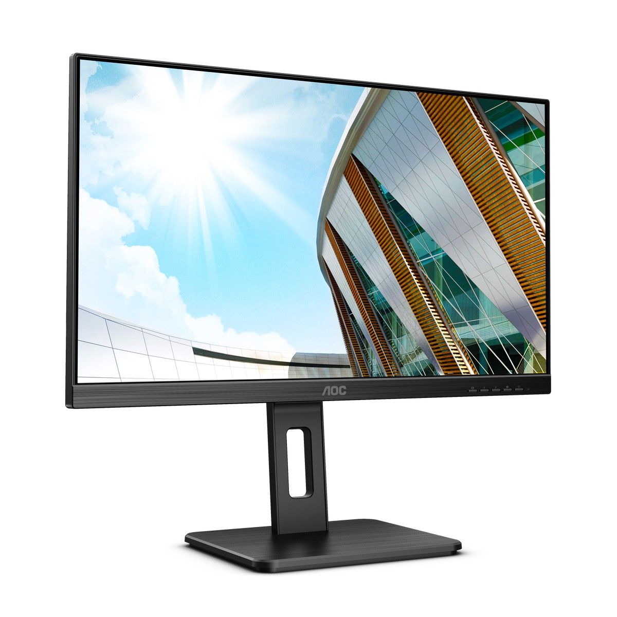 Монитор AOC 23.8" 24P2Q Black (IPS, 1920x1080, D-sub+DVI+HDMI+DP, 4 ms, 178°/178°, 250 cd/m, 1000:1 (50M:1), MM, Pivot), (147293)