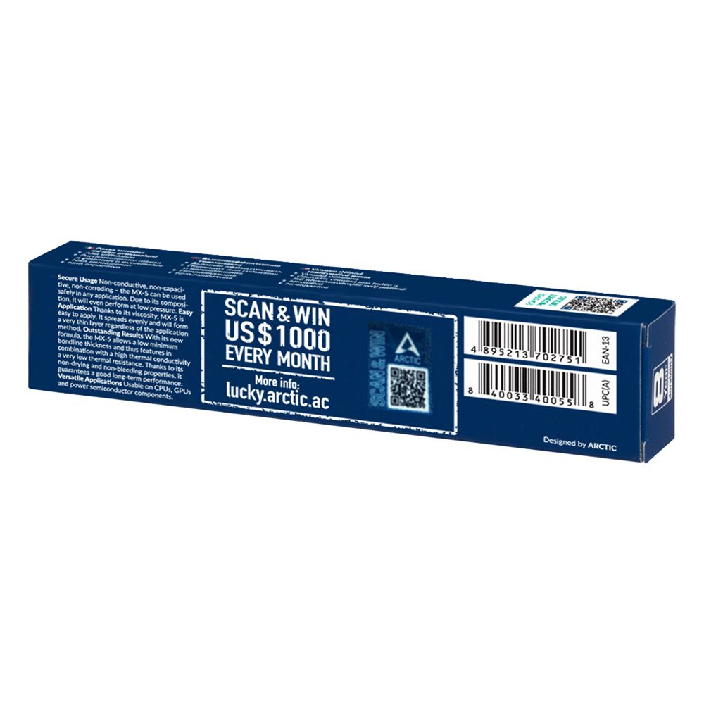 Термопаста Arctic Cooling Термопаста Arctic MX-5 8 грамм (ACTCP00047A) (702751)