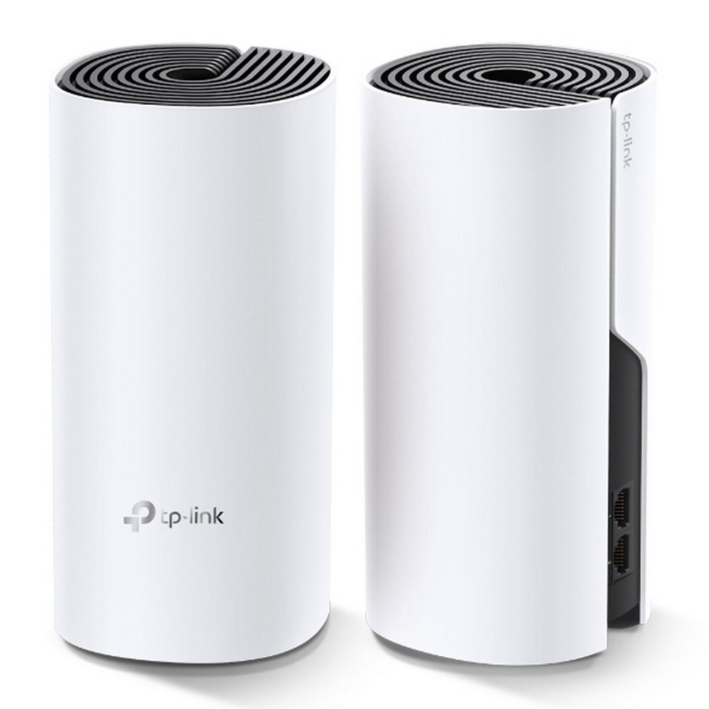 Домашняя Mesh Wi-Fi система TP-LINK Deco M4(2-pack) AC1200, процессор Qualcomm, 867 Мбит/с на 5 ГГц+300 Мбит/с на 2,4 ГГц, 2 гигабитных порта, 2 встроенные антенны, MU-MIMO, Beamforming (084189)