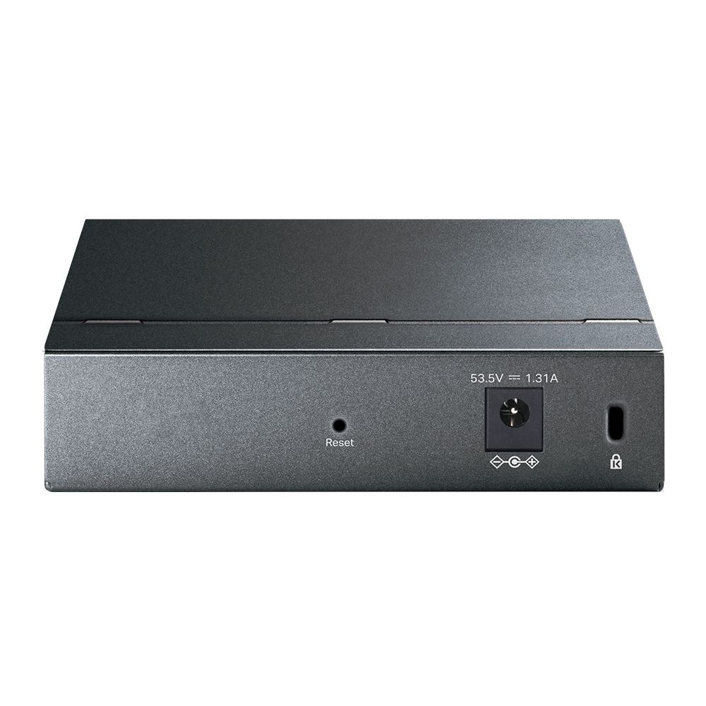 Коммутатор TP-LINK TL-SG1005LP 5-портовый гигабитный неуправляемый коммутатор с 4 портами PoE+, металлический корпус, настольная установка, бюджет PoE — 40 Вт. {12} (052720)